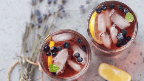 Delicious blueberry thyme THC drink recipe