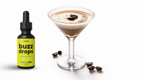 Alcohol-free espresso martini THC drink recipe