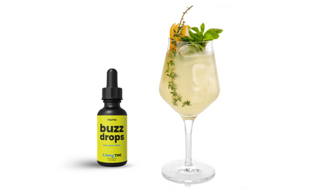 Indulge in our rosemary pear cannabis mocktail recipe