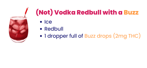 Satisfy your taste buds with this cannabis Red Bull mocktail
