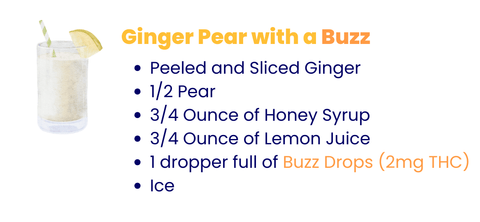 Try this zesty ginger pear THC drink recipe