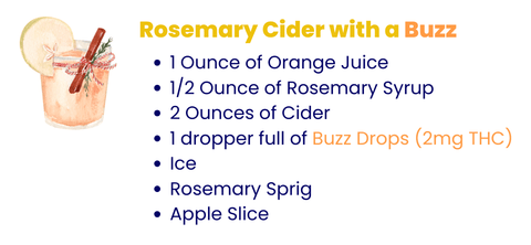 Having a party? Our cannabis rosemary cider recipe is a must