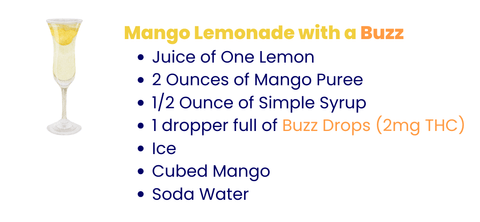 A simple cannabis-infused mango lemonade recipe