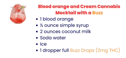 Make a decadent blood orange and cream THC drink