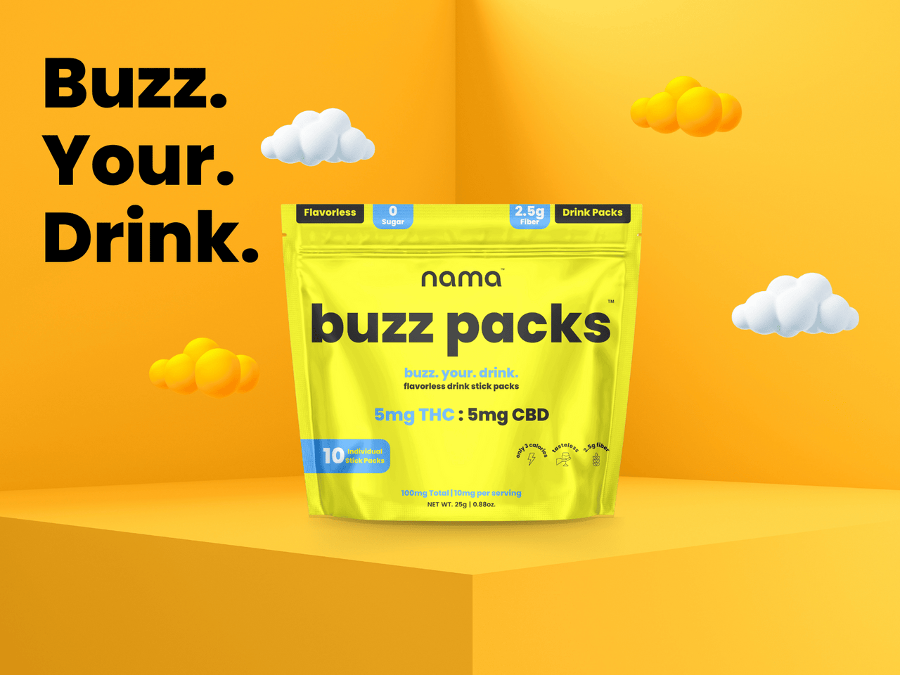 Buzz Packs™ [THC and CBD Powder Drink Mix] – nama