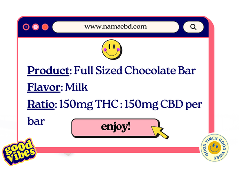 THC Milk Chocolate Bar