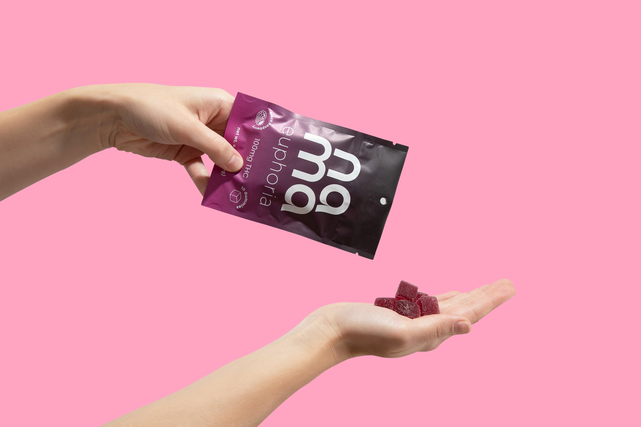 Black Raspberry THC Gummies | Euphoria Black Raspberry Flavored