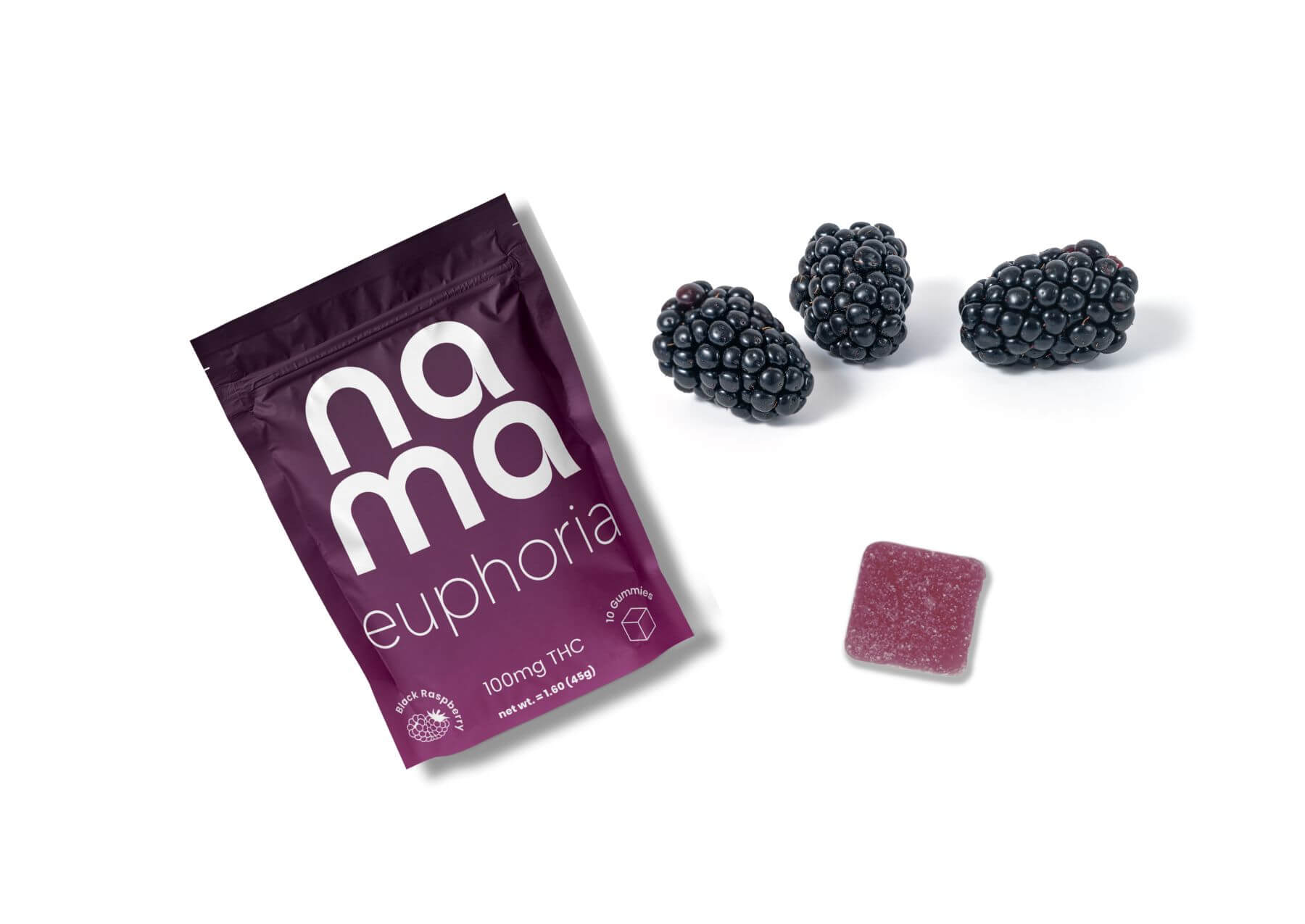 Black Raspberry THC Gummies | Euphoria Black Raspberry Flavored